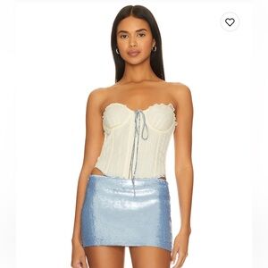 ✨ Guizio Pintuck Corset in Cream ✨